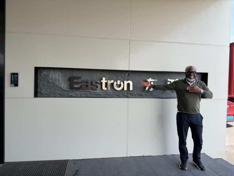 Comside at Eastron Headquarters inspecting the energy meter factory