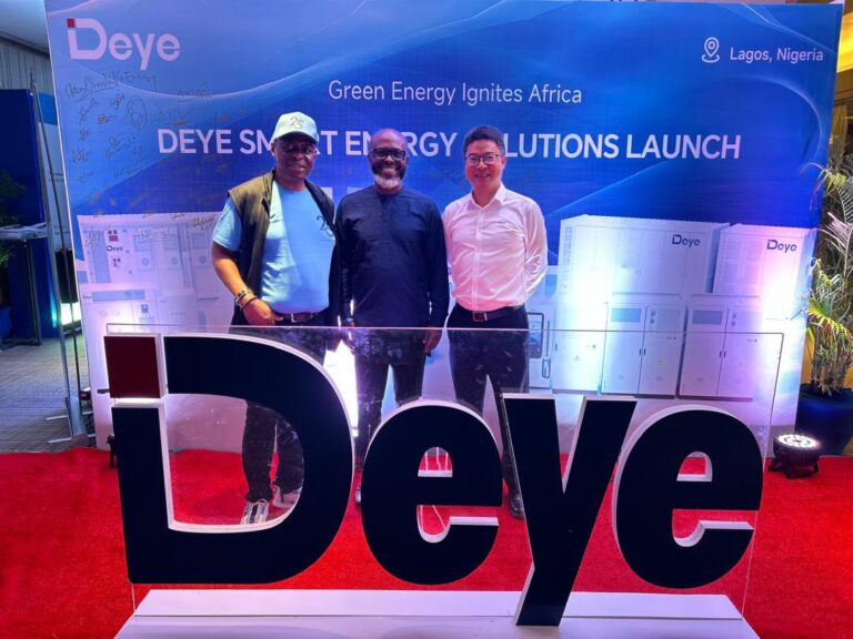 Comside at Deye battery exhibition event in Nigeria